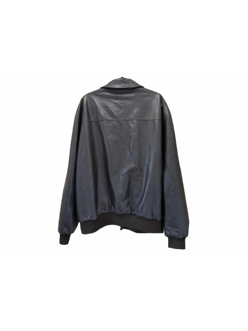Scuola del Cuoio Firenze Reversible Nappa Leather Bomber Jacket Black EU 58